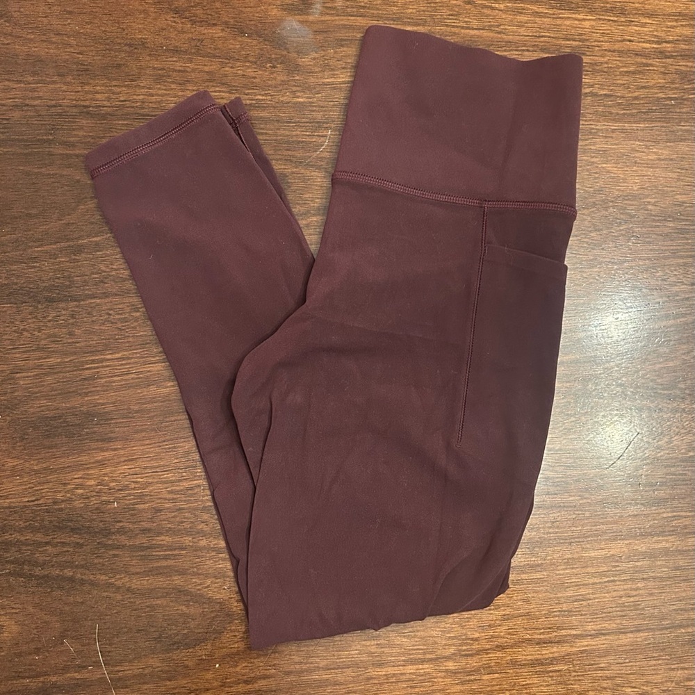 Athleta Women's Deep Burgundy Leggings